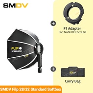 SMDV Flip 28 32 Quickly Release Parabolic Out Door Softbox for Photography Studio Lighting Profoto A