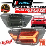 Proton Saga VVT 2016 - 2025 Dynamic Light Bar Tail Lamp With Signal Running ( Smoke )