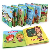 ✨ Kimi ๑ Retail Baby Toys Infant Kids Early Development Cloth Books Kids Book Toys Infant Cloth book