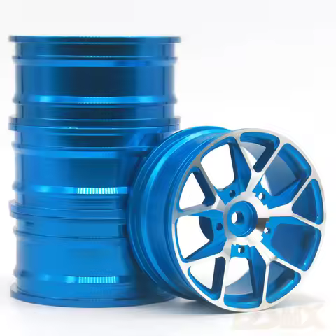 4 pcs 1 Set Aluminum Alloy Metal Whee Rim Fit HPI HSP RC model 1:10 On-Road Racing Car for HSP94123/