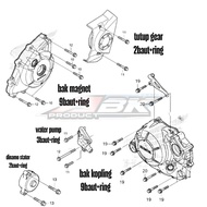 MESIN Stainless steel L-bolt for Sonic 150r engine, right side L bolt Sonic stainless steel lathe, S