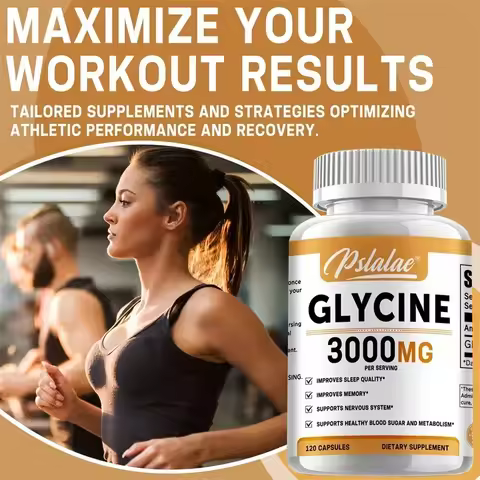 Glycine Supplement - Promotes Restful Sleep and Relaxation, Muscle, Bone, Joint, Brain and Heart Hea