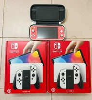 價錢睇內文 ！共7部 二手大電續航版/細電可開心/oled switch/switch lite/pro 手掣/JOYCON