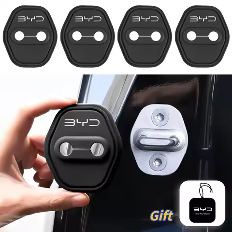Silicone Car Door Lock Cover Stickers 4pcs/2pcs for BYD Atto3 Yuan Plus Sealion 7 Dolphin Surf Dolph