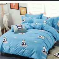 comforter cadar cartoon bedsheet set queen size 5 in 1