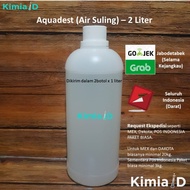 Aquadest 2 Liter - Air Suling - Air Murni - Laboratorium