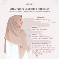 VOAL PARIS LASERCUT PREMIUM / Hijab Segi Empat / Krudung