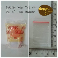Plastic Clip 3x5 cm Plastic Bag Transparent