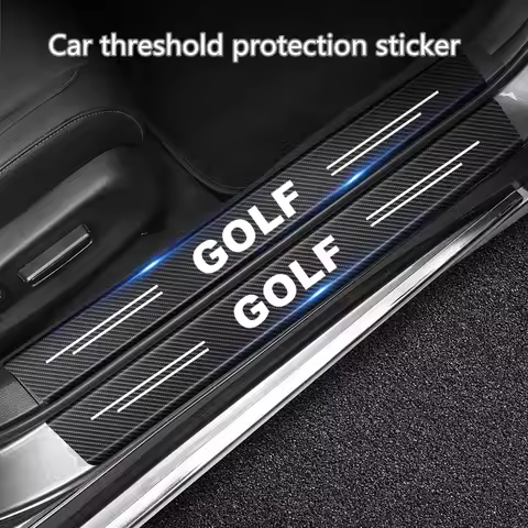 Carbon Fiber Car Sticker Car Door Protective Strip For Volkswagen Golf 4 5 6 7 MK4 MK5 MK6 Mk7 A4 A5