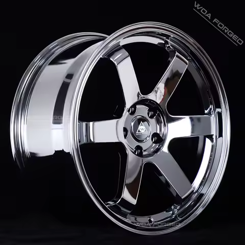 Chrome Silver TE37 Lightweight Forged 17 18 19 20 21 22 24 Inch Lightweight Car Alloy Wheel 6 Spoke 