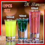 [MBarware]12Pcs Shot Glass Shooter Glass Holes Shooter Rack Shooter Tray