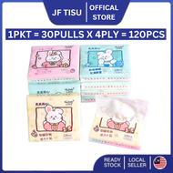 Bunny cartoon Pocket Tissue 120 Sheets 4 Ply Handkerchief Tissue Travel