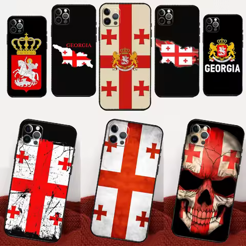 Georgia Flag For Huawei Nova Y70 Y60 Y90 Y61 Y91 Y73 Y72 12s 12i 11i 8i 9 10 SE P30 P40 Lite P60 Pro