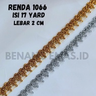 1066 GOLD LACE 17 YARD EMBROIDERED LACE LACE LACE