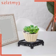 [szlztmy3] Fishbowl Stand Plant Holder Vase Plant Buddha Statue Display Stand Bowl Riser Plant Stand for Corridor Porch Living Room