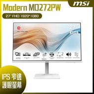 【【10週年慶10%回饋】【MSI 微星】Modern MD272PW 平面美型螢幕 (27型/FHD/HDMI/喇叭/IPS)