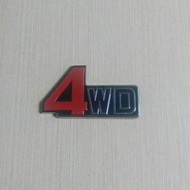 Emblem New 4wd Red Black