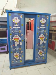 lemari sliding 3 pintu karakter/lemari sliding Doraemon 3 pintu/BISA COD