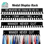 【MY】Medal Hanger Display Rack Metal Frame Holder Trophy Stand Organizer Wall Mounted Award Hooks Sto