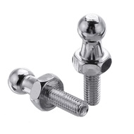 2pcs 10mm Stainless Steel Ball Stud Bolt M6 Struts Ball