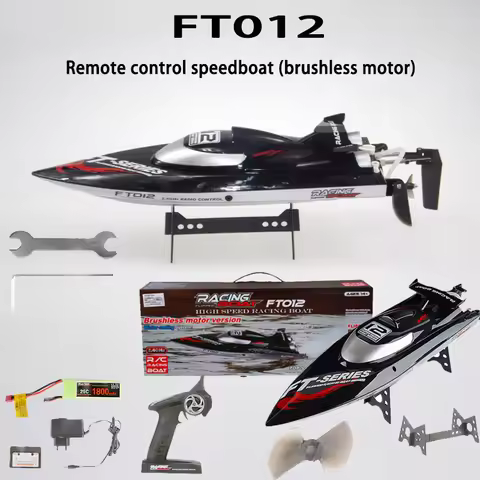New FEILUN FT012 RC Boats for Adults Brushless 2.4G 50KM/H High Speed Racing RC Boat Radio Control B
