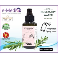 Natural Rosemary Hydrosol 100ml by Organiq Beauty (Origins Spain) - Therapeutic Toner [Spray Head Ty
