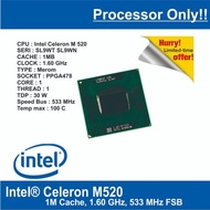ET31 CPU-CLR-6 Intel Celeron M520 CPU SL9WT 64bit Laptop Processor