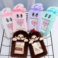 Esther Bunny Fluffy Card Holder-Monchhichi