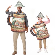 Halloween Funny Cup Costume Adult Children Funny Party Costume cos Props Costume Annual Meeting Perf