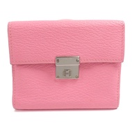 HERMES Chevre皮革Clic 16 Card Holder銀扣卡片套Rose Confetti