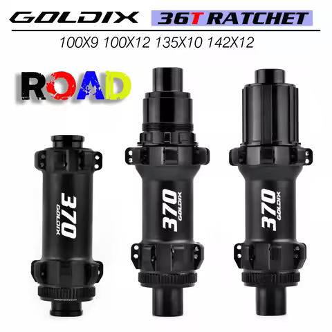 GOLDIX R370 24H/28H Ratchet 36T Gravel Road Bike hub Center Lock Disc Brake QR/THRU 135mm 142mm for 