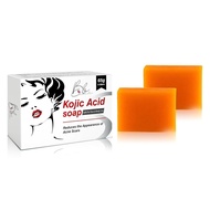 Kojic Acid Soap – 2 Bars in One Box (65g x 2) | Face & Body Cleansing Bar with Turmeric, Vitamin C, 