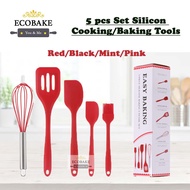 5 Pc Silicone Baking Tools / Cooking Tools / Baking Set / Non Stick Kitchen Cookware Set