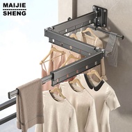 Clothes Drying Rack, Aluminum Alloy Folding Drying Rack, Wall-mounted Collapsible Drying Rack, Space Saver Clothes dryer