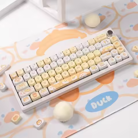 2026 New 95Keys MOA Profile Shiba Inu Keycaps PBT Dye Sublimation Gaming Mechanical Keyboard Key Cap