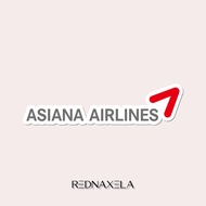 Asiana Airlines Vinyl Sticker Travel Suitcase Die Cut Sticker