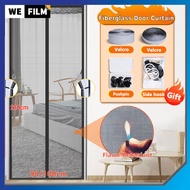 Fiberglass Door Curtain Magnetic Mosquito Net Automatic Closing Door Screen Home Kitchen Office Anti Nyamuk Net