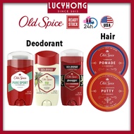 ✾Old Spice l Deodorant  Antiperspirant for Men Pure Sport, Swagger, Fiji l Hair Styling Putty, Pomade with beeswax☟