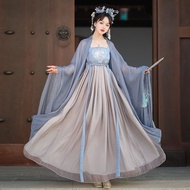 [Ready Stock] Hanfu Ancient Costume Traditional Hanfu Chinese Style Women's Clothing Improved Hanfu Tang Made Quote Skirt Hanfu Women One-Piece Fairy Style Hanfu Suit