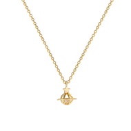 Women Necklace Korean Style Titanium Steel Zircon Planet Short Necklace Star Planet Pendant