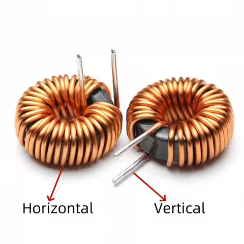 2PCS Magnetic Ring Inductor 65125-33uH47uH100UH High Current Ring Energy Storage Inductor Coil Iron 