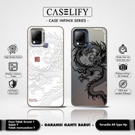 Putrasabuhi.Shop - Casetify Infinix Gt 10-40 Series Dragon Aurora 3D Emboss Case