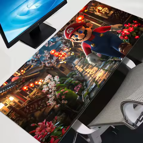 Mouse Pad Larger XXL 900x400 Super M-Mario Speed Mini Pc Computer Mouse Pads Keyboard Desk Mat Gamin