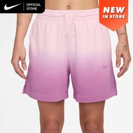 Nike Womens Sportswear Phoenix Fleece Mid-Rise Shorts - Pink Foam [IF7371-663]