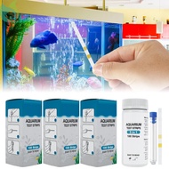 100Pcs Aquarium Test Strips 7 in 1 Fish Tank Test Kit Freshwater Saltwater Aquarium Water pH Test St