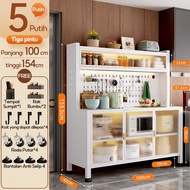 Lemari Dapur / Rak Dapur Lemari Dapur Dengan Pintu-Lemari Bufet Dapur / Rak Piring Oven Microwave /