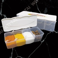 Kitchen Seasoning Box with Spoon Salt Spices Storage Container