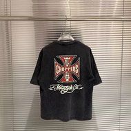 West coast choppers26SS American west coast Printed Cotton Short-Sleeved T-Shirt Men Women Handsome 