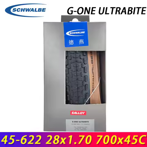 SCHWALBE Original G-ONE ULTRABITE 700x45c Brown Sidewall Tubeless Folding Tire for XC Gravel Bike To