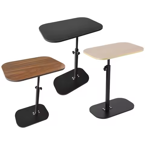 C Shaped Side Table Small Coffee Table Compact Tea Table for Coffee Drink Snack Living Room